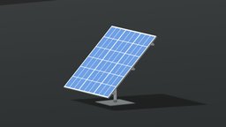 Cartoon Low Poly Solar Panel