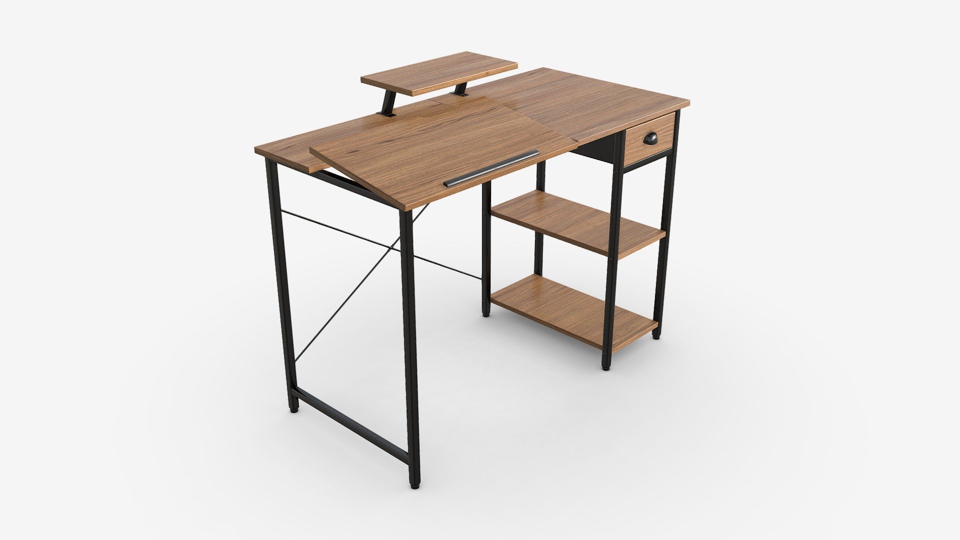 Adjustable Tiltable Drawing Table - Buy Royalty Free 3D model by HQ3DMOD (@AivisAstics) 3d model