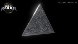 Triangle of Light prop, tombraider, replica, laracroft, triangleoflight