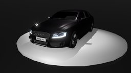 A5 Sportback object, speed, video-games, metallic, motorised, audi-a5, low-poly