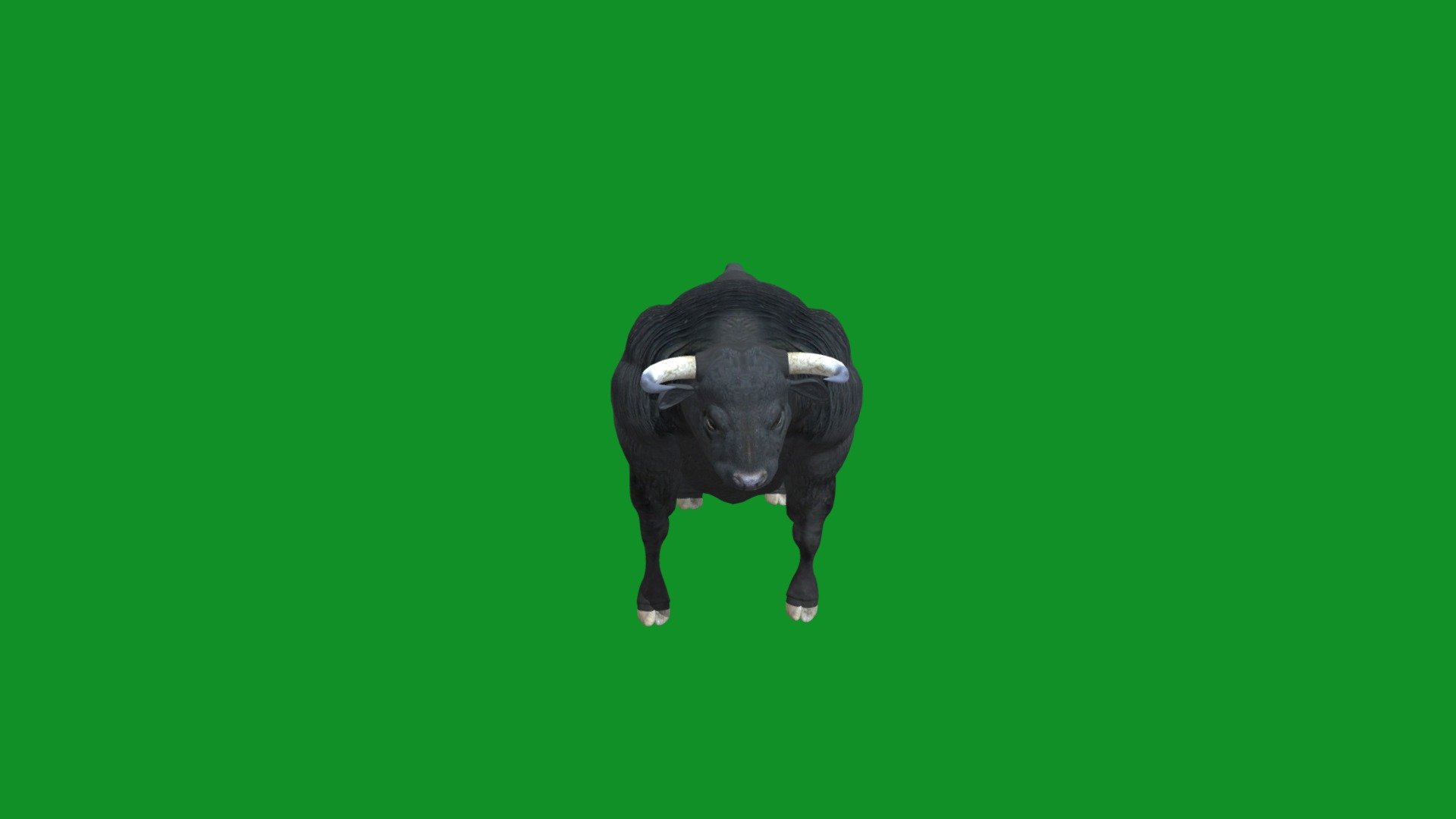 Big  fat Bull animals custom rigged  - Big Fat  Bull Rigged Test Frame ( Free ) - Download Free 3D model by Nyilonelycompany 3d model