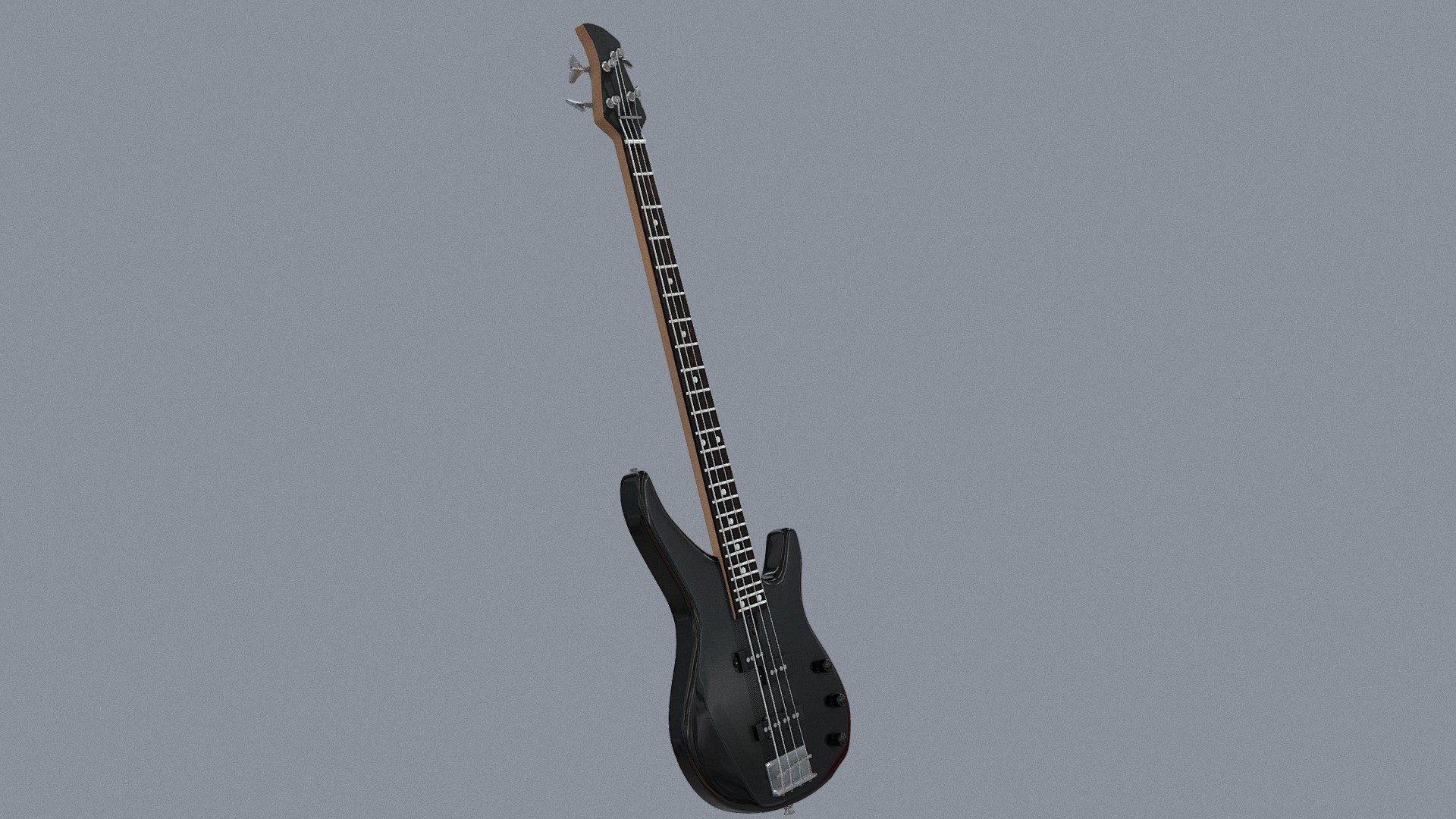 Fairly detailed model of a bass guitar. I based it the one I own, Yamaha TRBX174. Wood and string textures were made in Blender 3d model