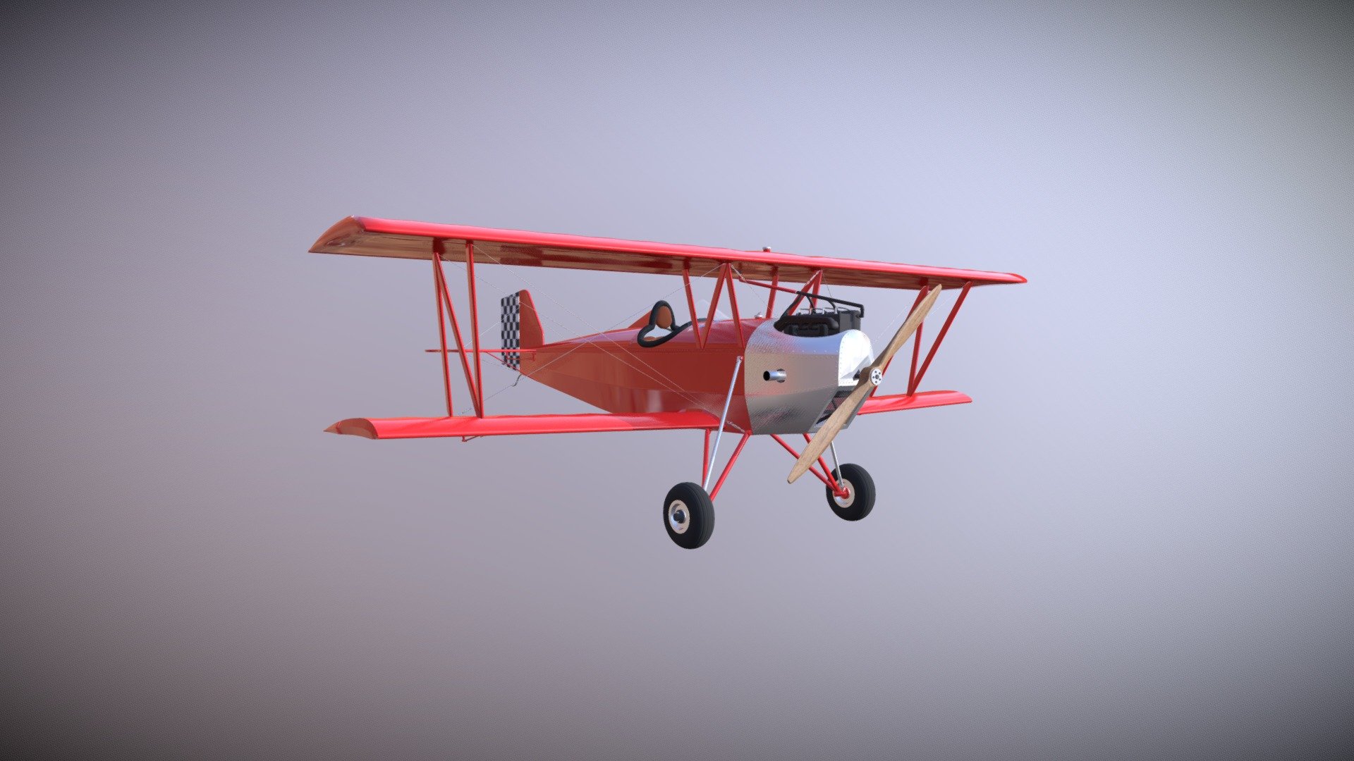 Gere Sport. Homebuild airplane from 1932 3d model