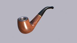 Tobacco_Pipe pipe, tobacco, smoking, lowpoly, cigaratte