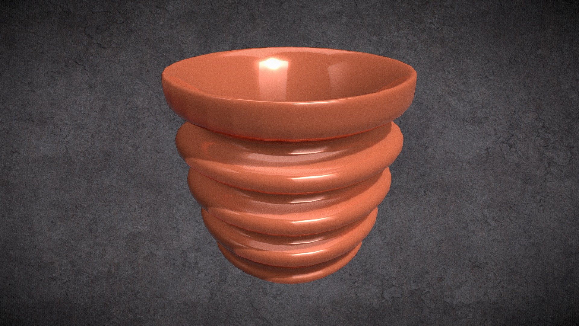 Spring Plant Pot - By Velivian Fesothe - 3D model by Velivian Fesothe (@fesothe) 3d model
