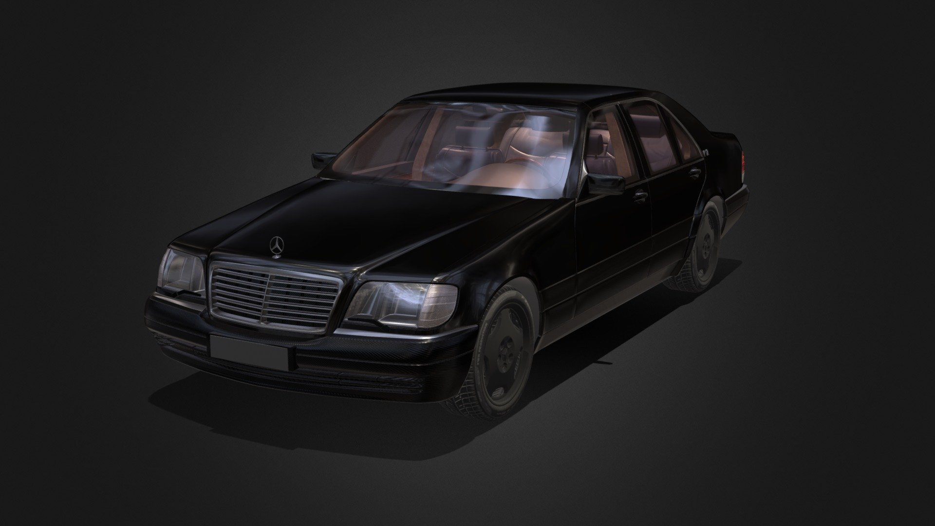 Published by 3ds Max - Mercedes W140 - 3D model by 3d_engineer 3d model