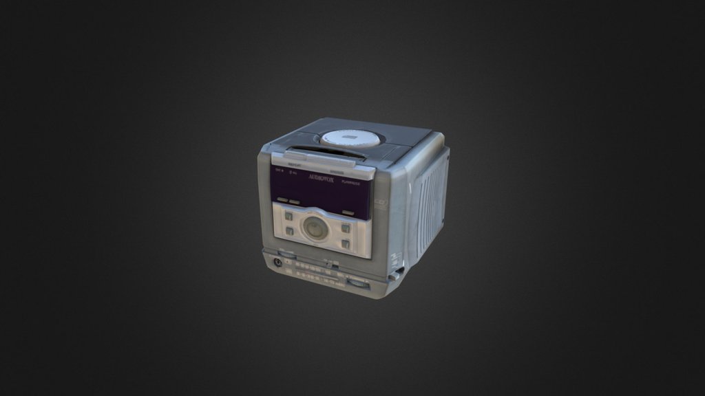 test upload with old project - 1998 Audiovox CD Clock Radio - 3D model by epat 3d model