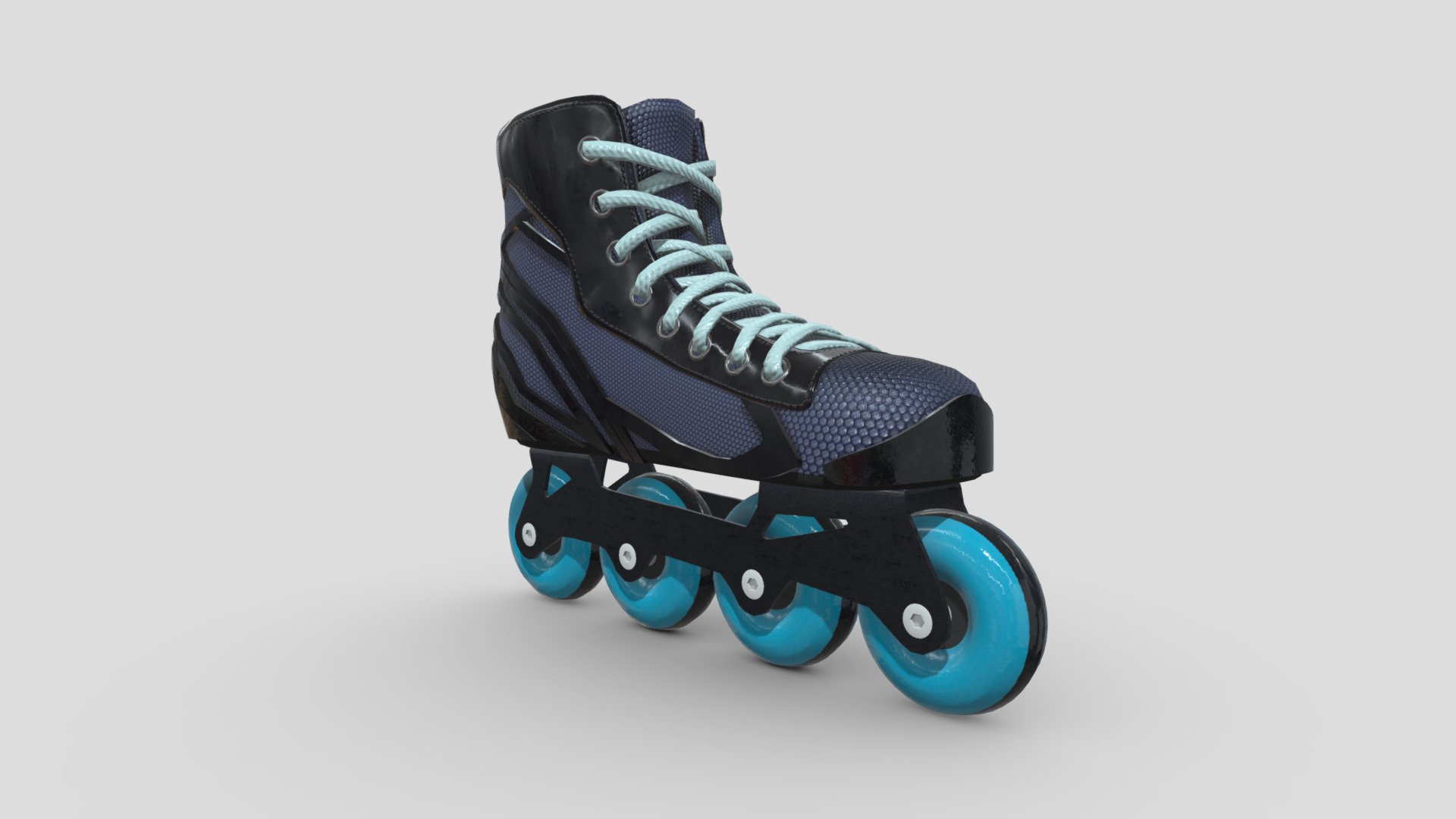 this is a low poly 3d model of Rollerblades - Modern Rollerblades - Buy Royalty Free 3D model by assetfactory 3d model