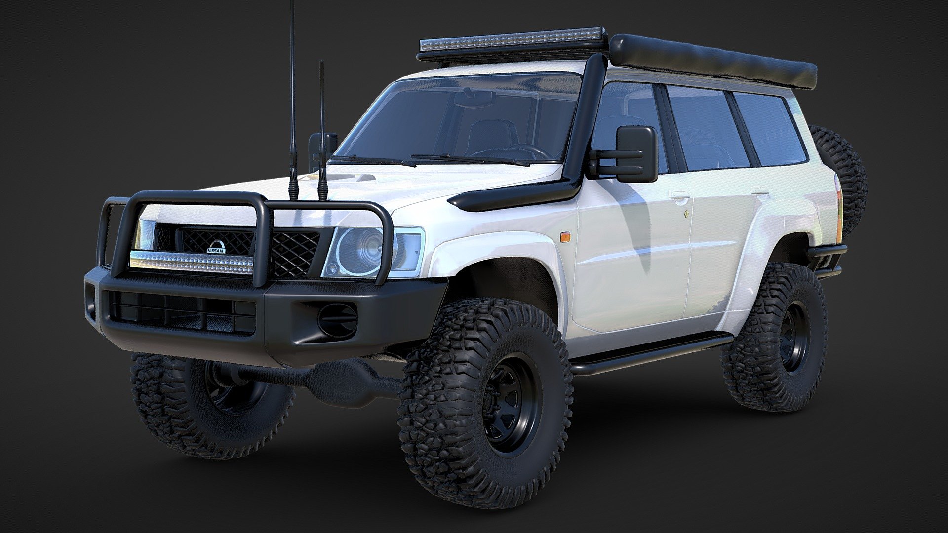 Nissan GU Patrol Touring Variation - Nissan GU Patrol Touring - Buy Royalty Free 3D model by Pitstop 3D (@Pitstop3D) 3d model