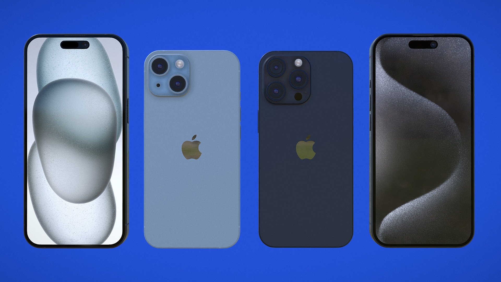 New iPhone 15 Assets

iPhone 15
iPhone 15 Plus
iPhone 15 Pro
iPhone 15 Pro Max

Made in Blender

 - Apple iPhone 15 - Buy Royalty Free 3D model by Gioy 3d model