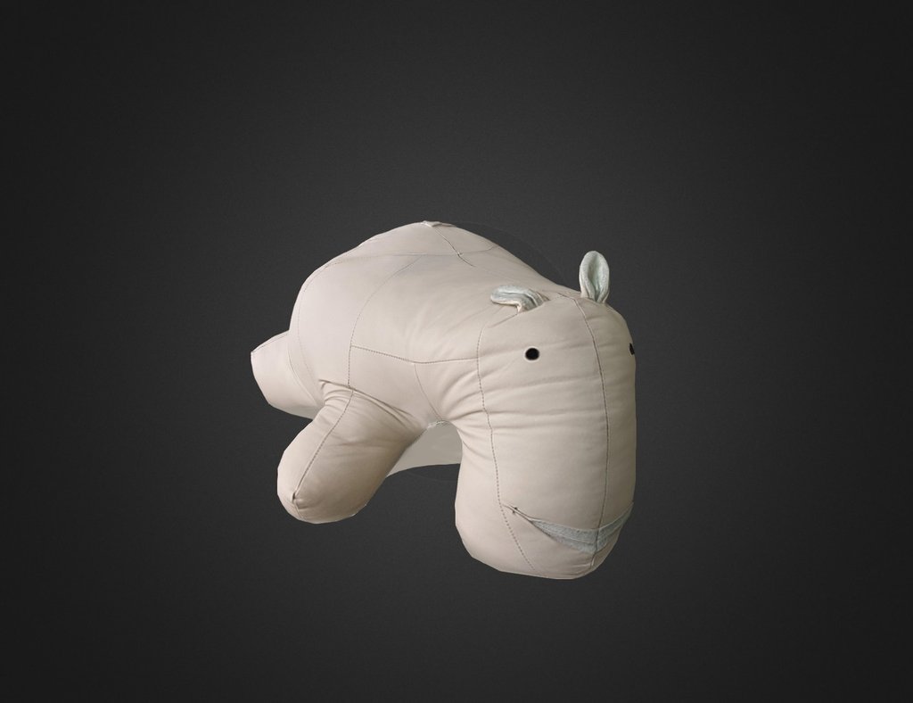 Agisoft 3D PhotoScan - Leather Hippo Footrest - 3D model by grimmx 3d model