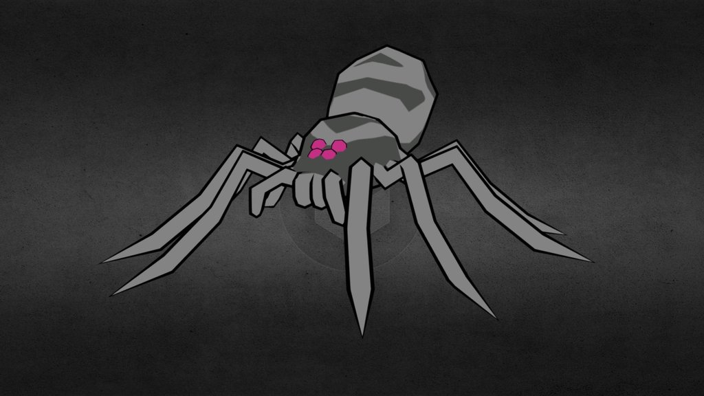 Spider enemy from the Boktai game series. It has been ages since I ever unwrapped or textured so the texture looks pretty darn awful. Toon outline using this tutorial: https://blog.sketchfab.com/creating-a-cartoon-outline-for-sketchfab/ - Spider (Boktai) ('cellshaded') - 3D model by Xenorider (@alloces) 3d model