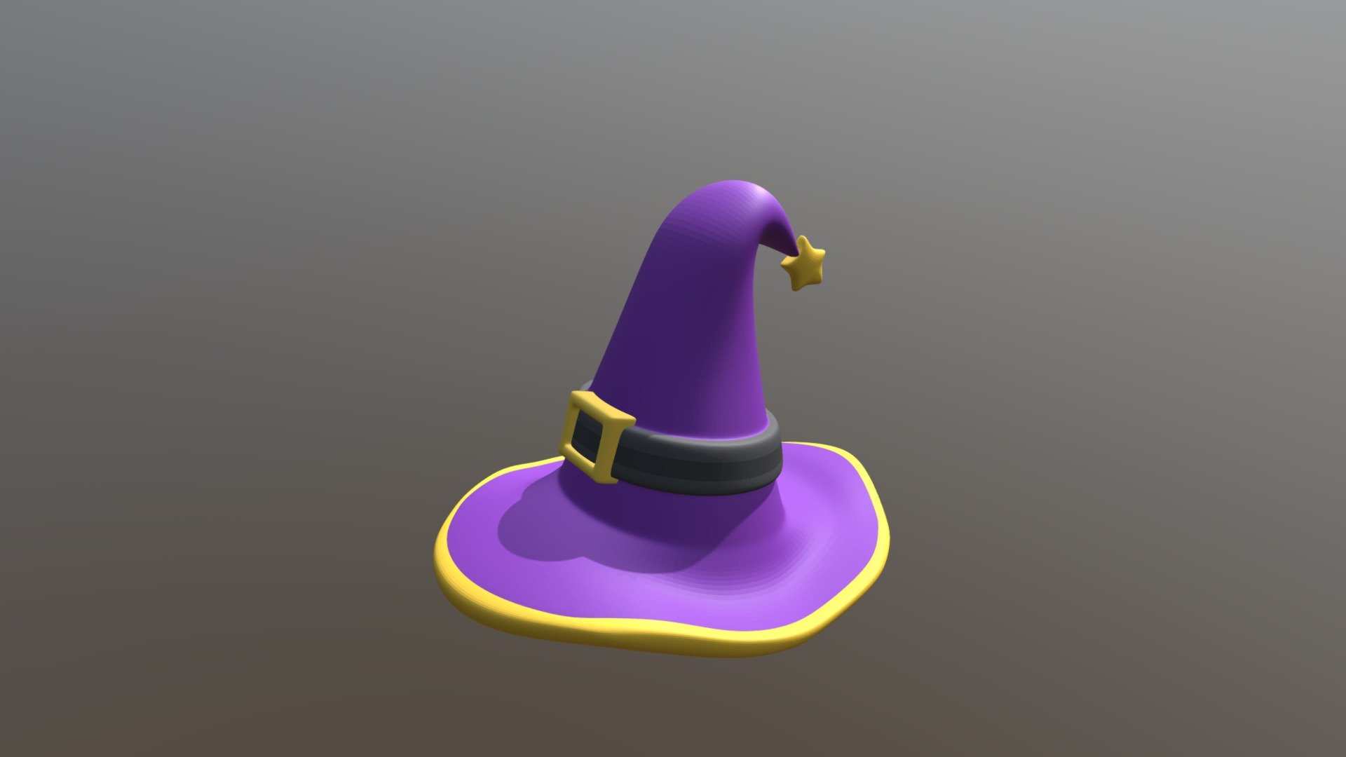 Another hat model for our slime characters! Become a Wizard! - Wizard Hat - 3D model by Slimecing 3d model