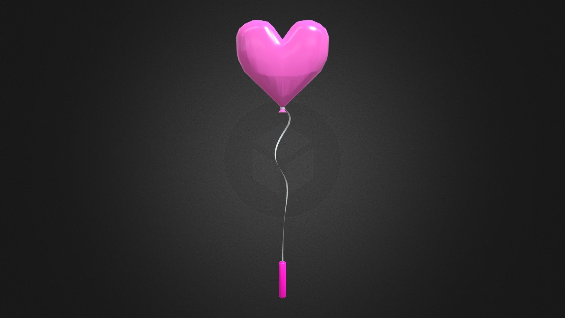 This is the second prop that I was commissioned to make for Fashion Contest's Valentine's Day 2023 update, a heart-shaped balloon! I made this model using Blender, though since its original .blend file was deleted, this is an export from Roblox Studio, hence the triangulation. I chose the colors for this prop model, and they're unchanged in the experience 3d model
