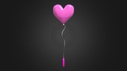 Fashion Contest cute, heart, balloon, valentines, pink, commission, low-poly, fashon-contest