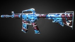 Froststorm :: M4A1-s valve, storm, ice, csgo, chill, frost, counter-strike-global-offensive, csgoworkshop, csgoskin, steamworkshop