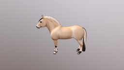 Fjord Horse pony, equine, fjord, horse, stylized, stylized-animal