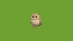 Owl 3D for Unity owl, bird