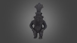 Bes Figurine: Bolton Museum Collection egypt, egyptian, bolton, ancient-egypt, bes, egyptian-religion, north-west-photogrammetry-hub, photogrammetry-hub, museums-of-the-north-west, bolton-museum
