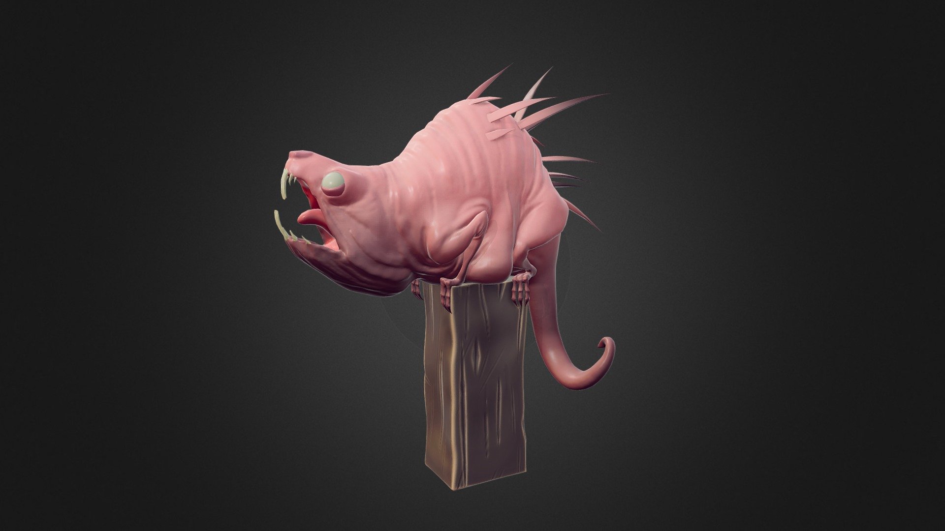 3d model based on concept from Tooth Wu
https://www.artstation.com/artwork/aRLgA2 - Mole-rat - 3D model by Nicolas Neve (@NicolasNeve) 3d model