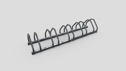 Bicycle Stand 2 bike, bicycle, stand, other, rack, urban, road, speed, hold, cycle, sports, metal, station, iron, ebike, lowpoly, city, street, steel