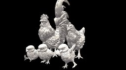 chicken rooster chicks bird, birds, chick, chicken, statue, cock, hen, animal, sculpture, interior