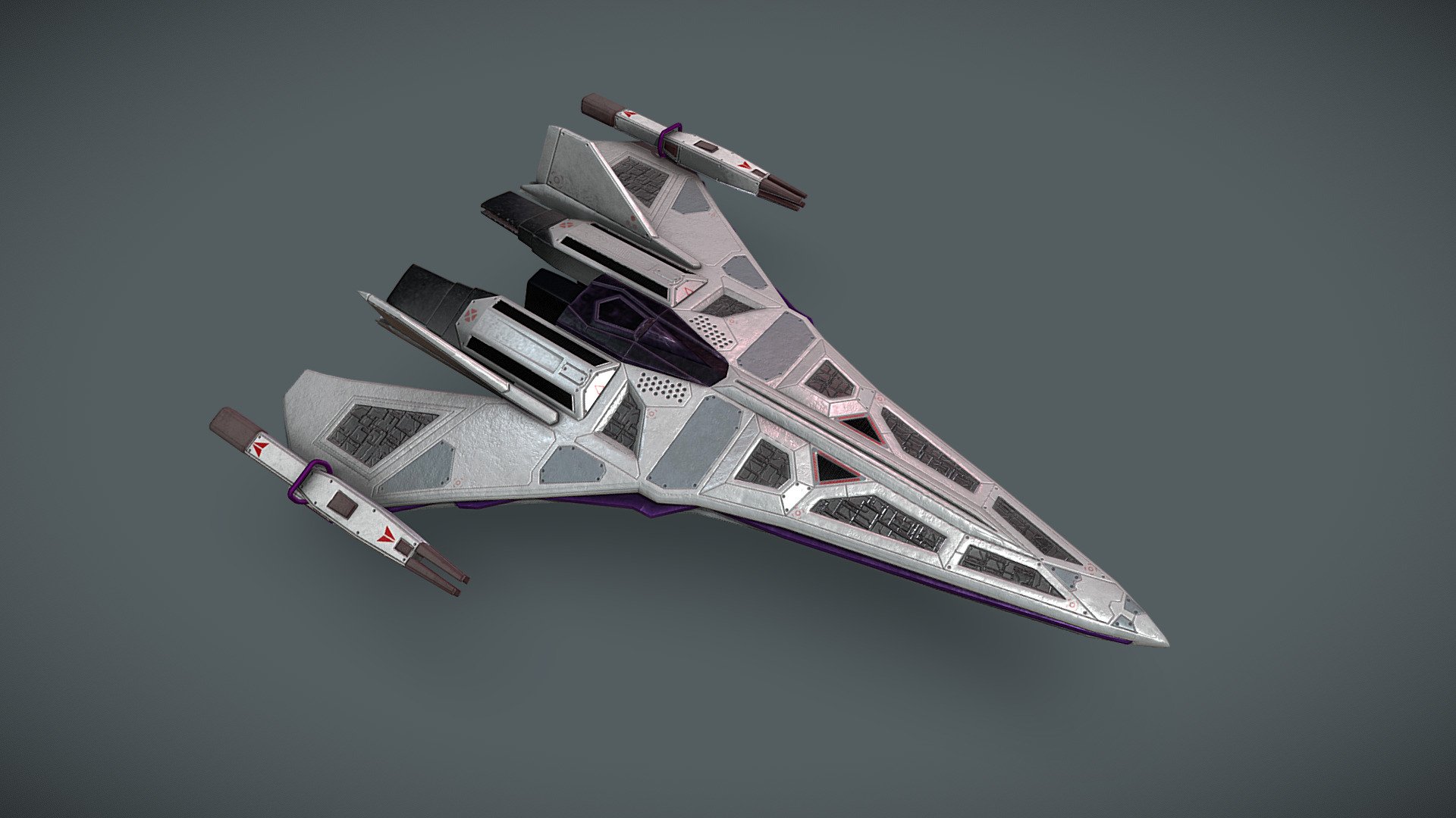 “The DST-20H Falcon is a medium tier assault craft, capable of fighting in both planet atmosphere and the vacuum of space.”

made as a personal challenge for myself, I modeled and textured this spaceship to see how much I had improved since my last spaceship model. Inspired by the ships from Destiny 2 3d model