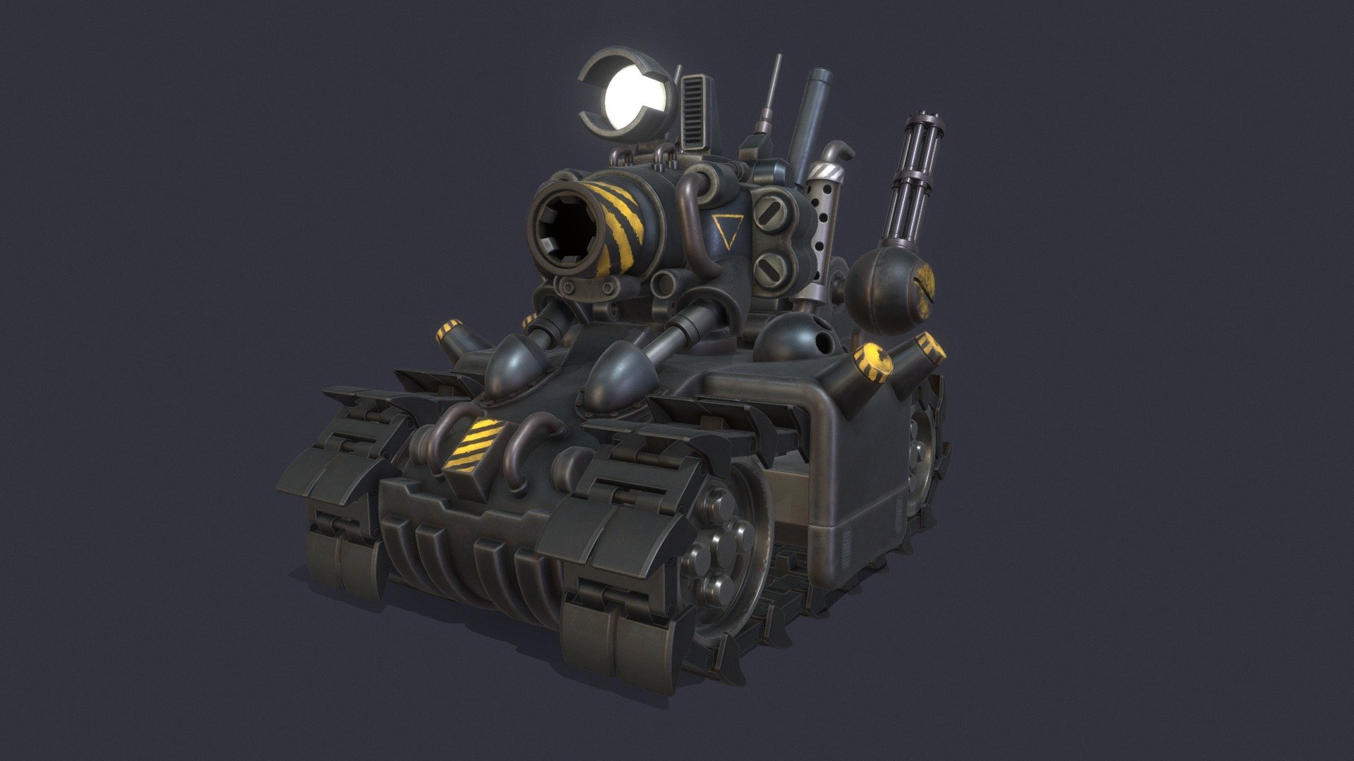 Modification and complete retexturing of my Super Vehicle 001 Metal Slug model.
With demo animation included 3d model