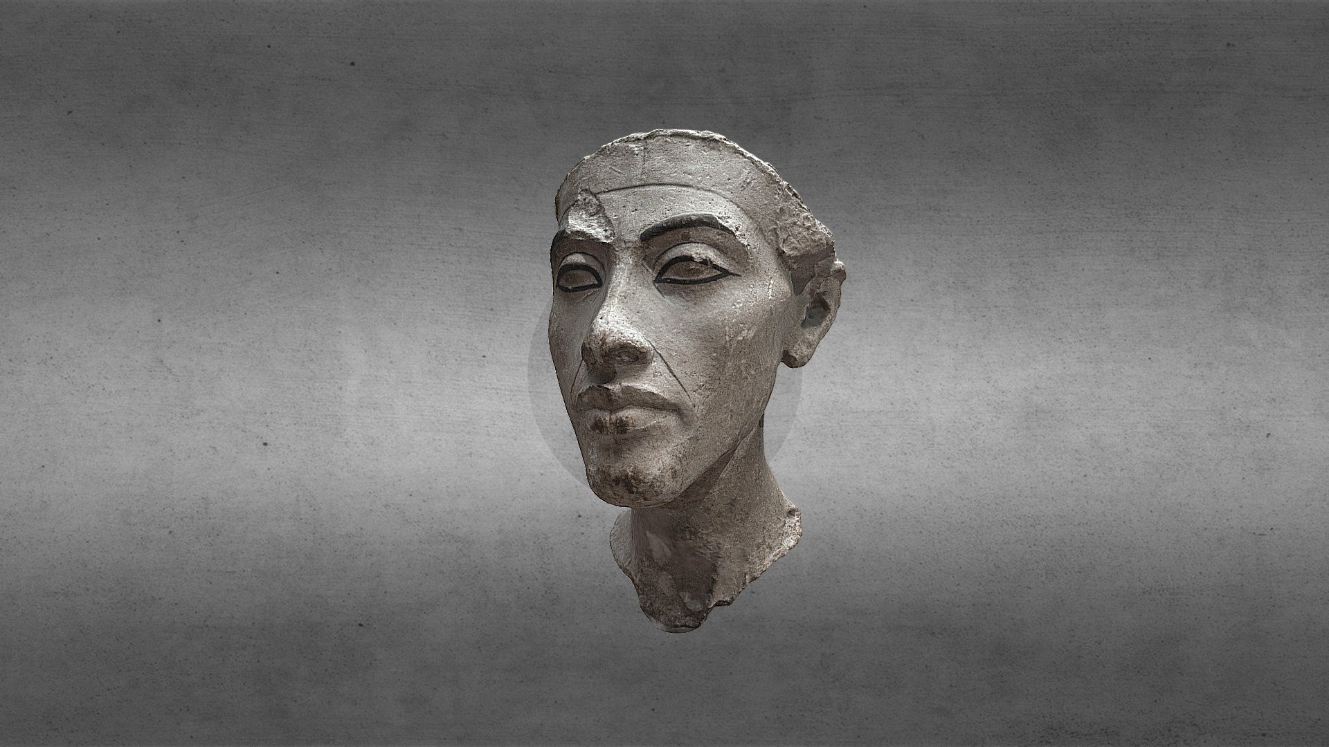 Amenhotep IV/ Akhenaton head,
18th Dynasty,
Neues Museum Berlin,
Canon 700D - Akhenaton - 3D model by Matthieu Peyrière (@Matt.P) 3d model