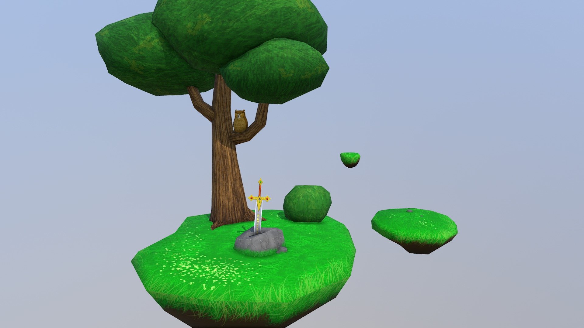 See the textures at https://www.artstation.com/artwork/qkk2D - Floating Islands - 3D model by Cryzer 3d model