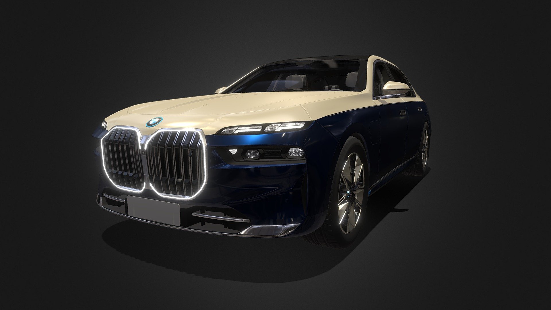 BMW i7 2023 - 3D model by Davidson (@a0930582398) 3d model