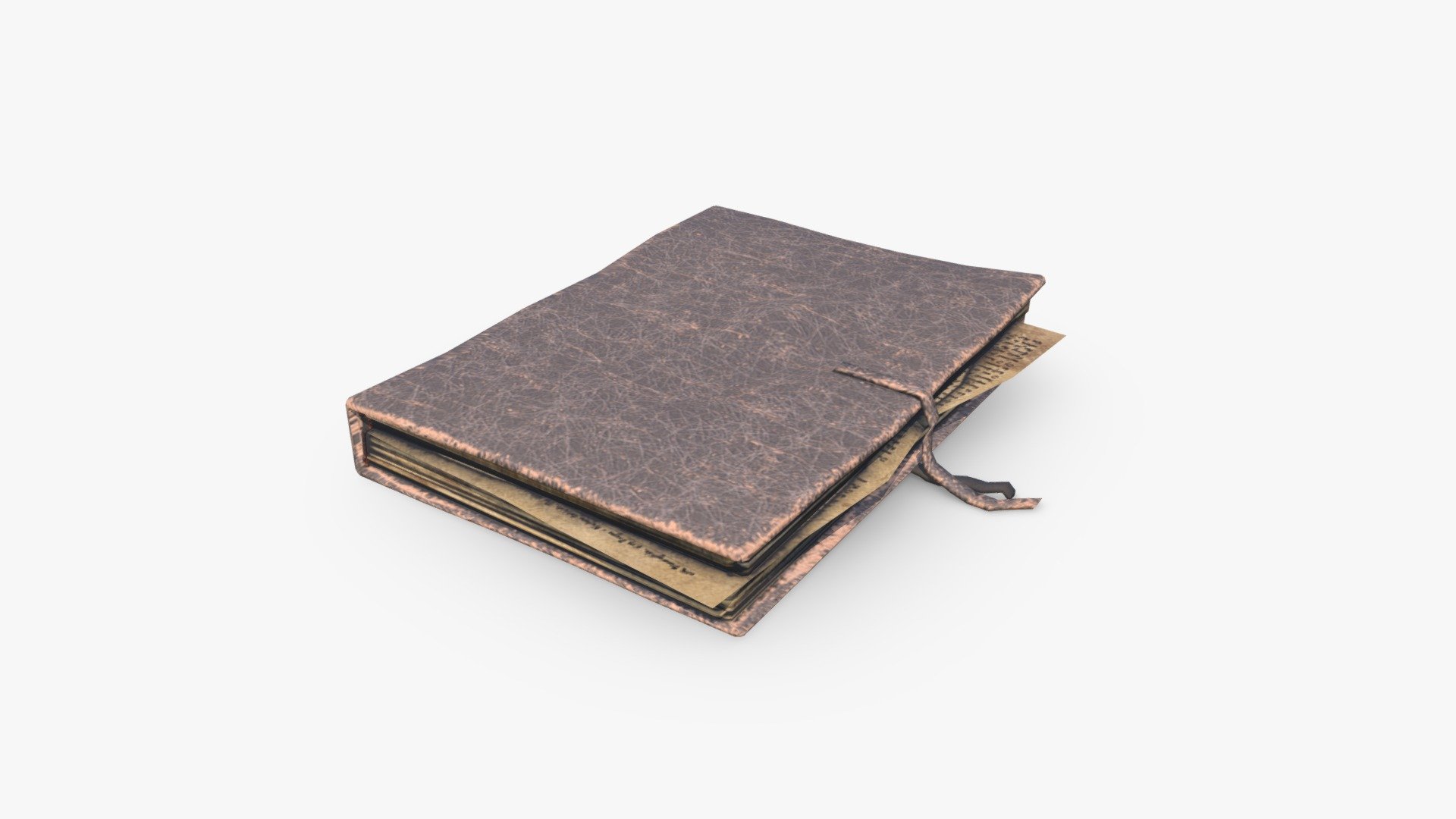 Check out my website for more products and better deals! &amp;gt;&amp;gt; SM5 by Heledahn &amp;lt;&amp;lt;

This is a digital 3D model of an Old Field Journal or Diary, made of pig skin leather and parchment paper. The leather has been worn out by use and the environmental conditions on the road.

This model offers a charming antique look, perfect for Medieval, Fantasy or Steampunk settings, either as a background prop, or as a closeup prop due to its incredible amount of detail and realism.

This product will achieve realistic results in your rendering projects and animations, being greatly suited for close-ups due to their high quality topology and PBR shading 3d model