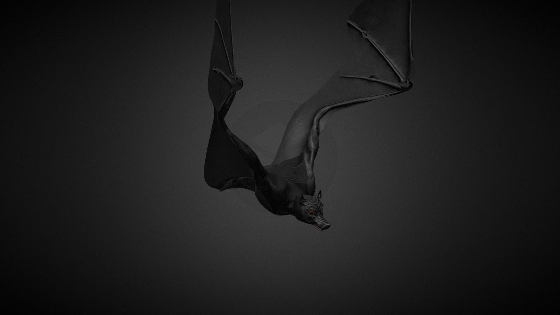 Bat animated character - Download Free 3D model by GoldGryphon 3d model