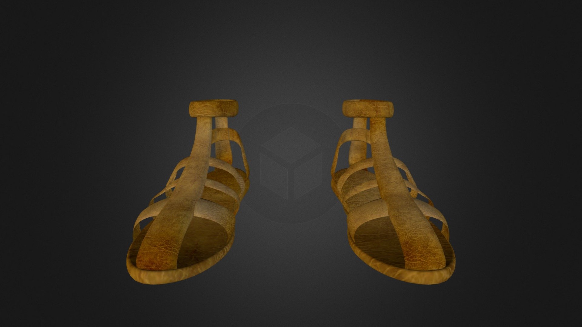Pharaoh Outfit - Sandals - 3D model by beholdmidia 3d model