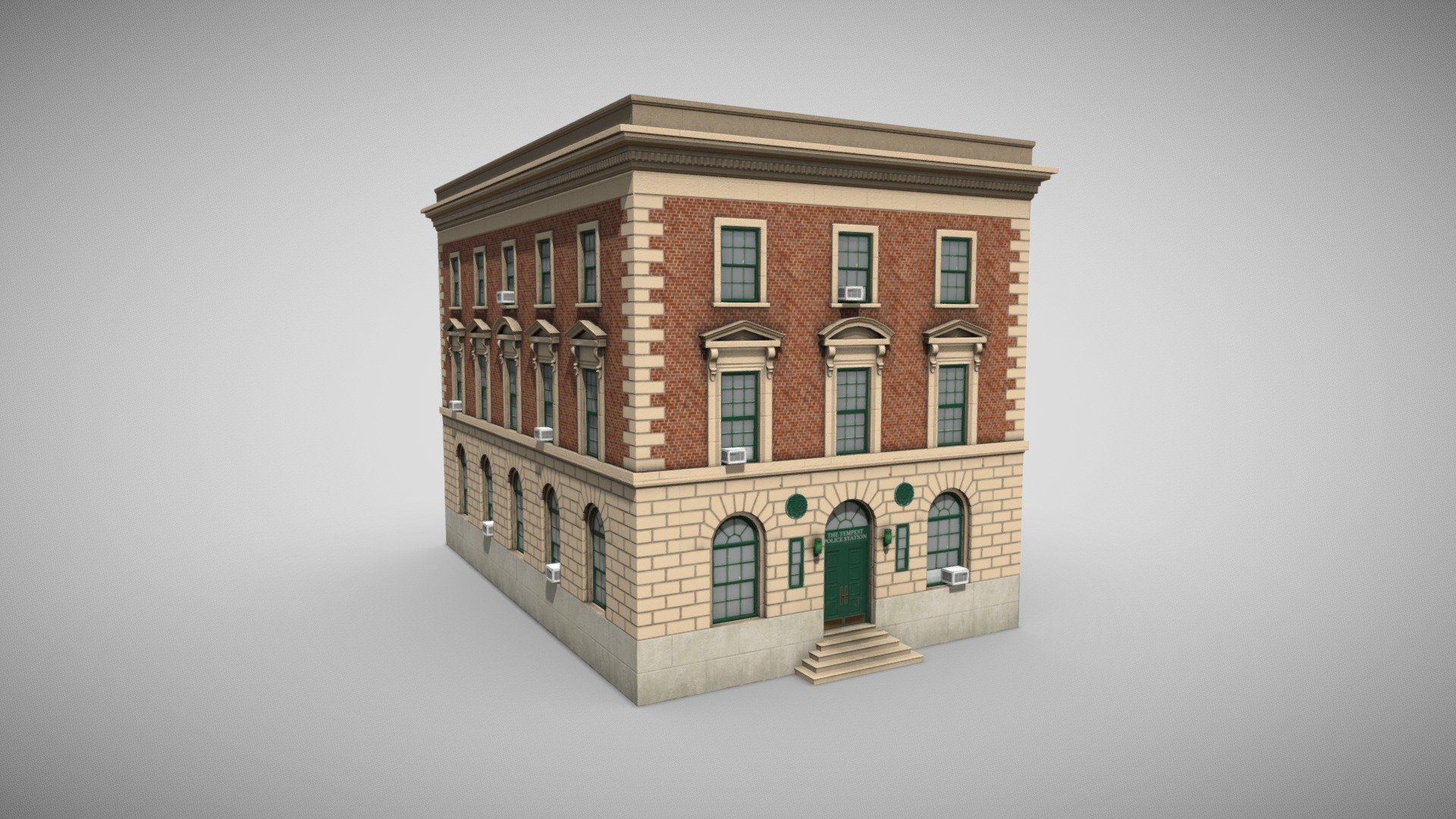 Police Station - 3D model by harrycoke 3d model