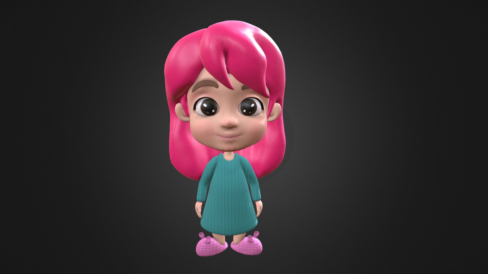 Looking for a cute girl in your game asset collection?
I have created this cute girl in zBrush and painted oit in Substance Painter.
Let me kmnow of your thoughts 3d model