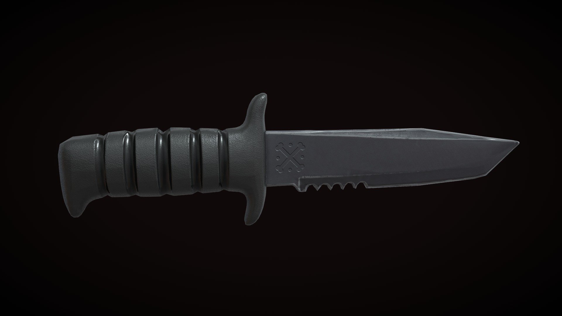 Combat knife low poly - Combat Knife - Download Free 3D model by AK (@skaf13) 3d model