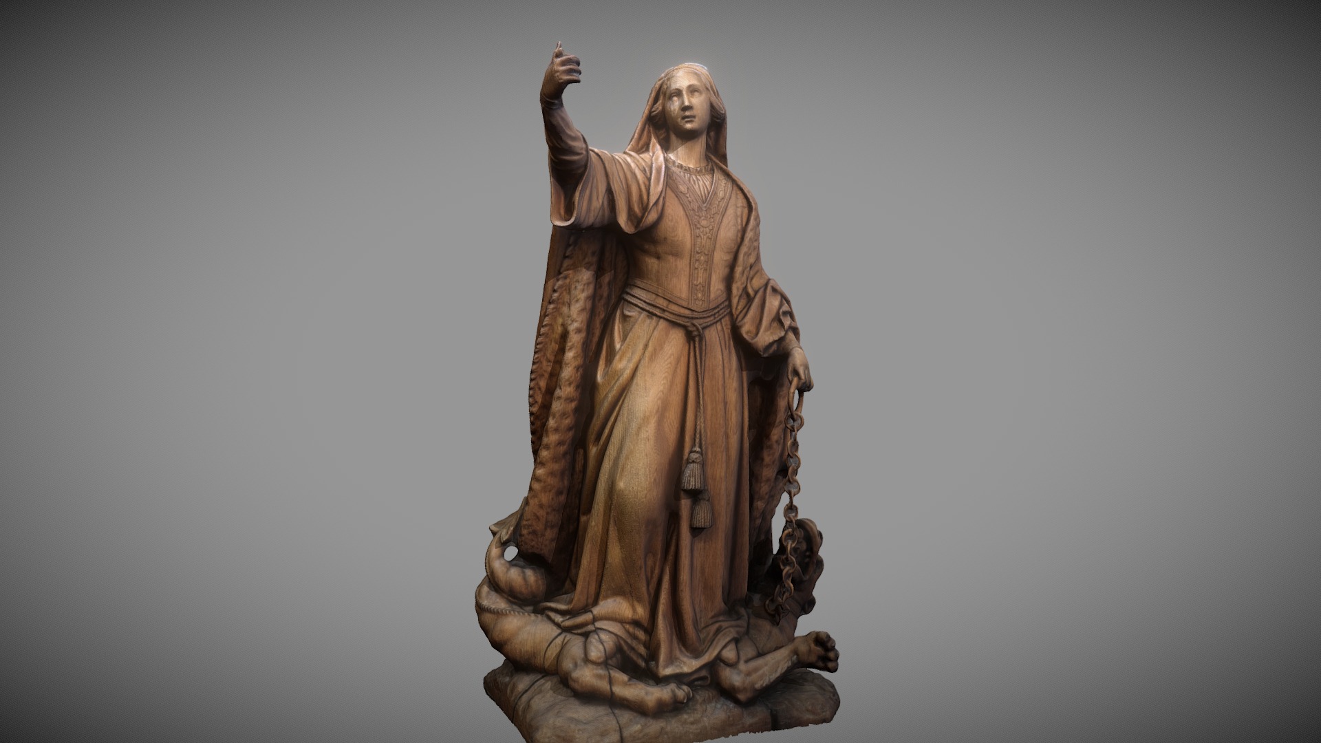 Saint Margaret of Antioch, also known as Saint Marina the Great Martyr, Church Saint-Quentin (Tournai). Made with CapturingReality.

For more updates, please consider to follow me on Twitter at @GeoffreyMarchal 3d model