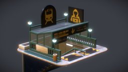Subway Station future, subway, distopia, sci-fi