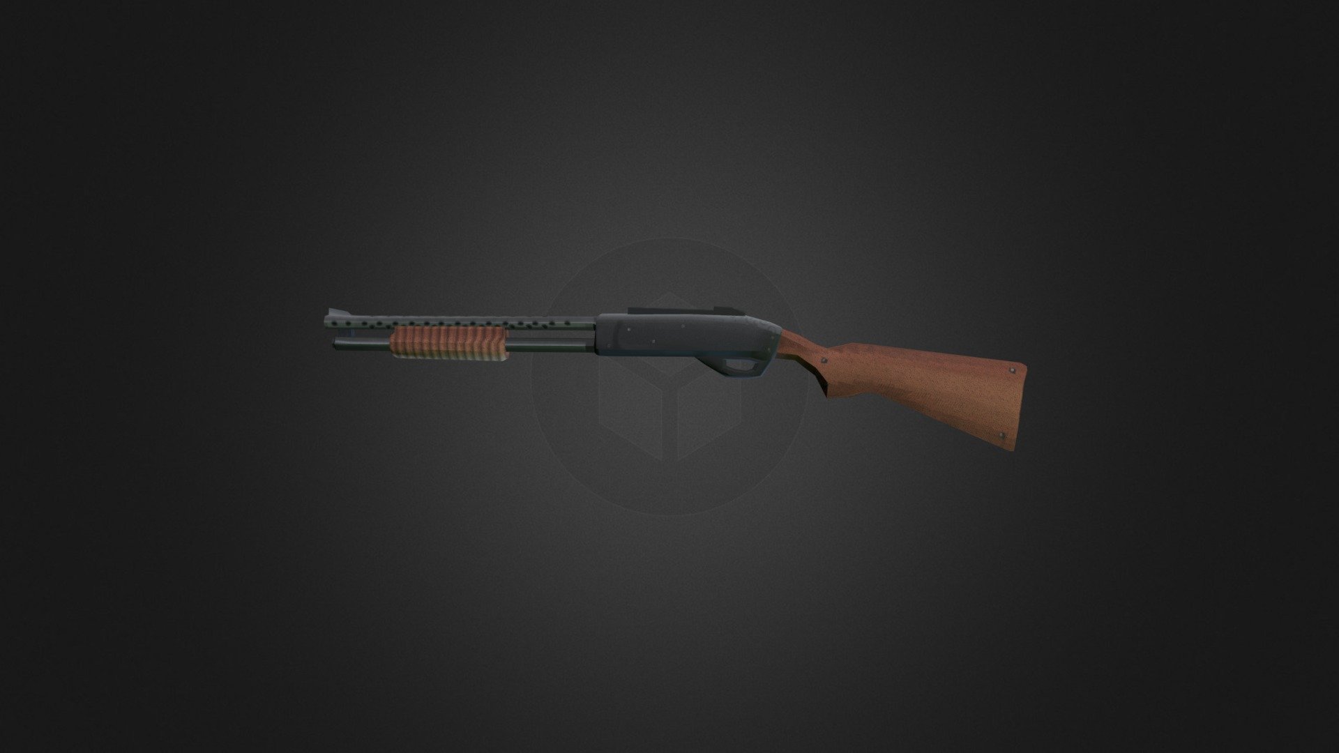 Retro FPS PS1 Style Shotgun inspired by DUSK - Retro FPS PS1 Style Shotgun - 3D model by crispyghouls 3d model
