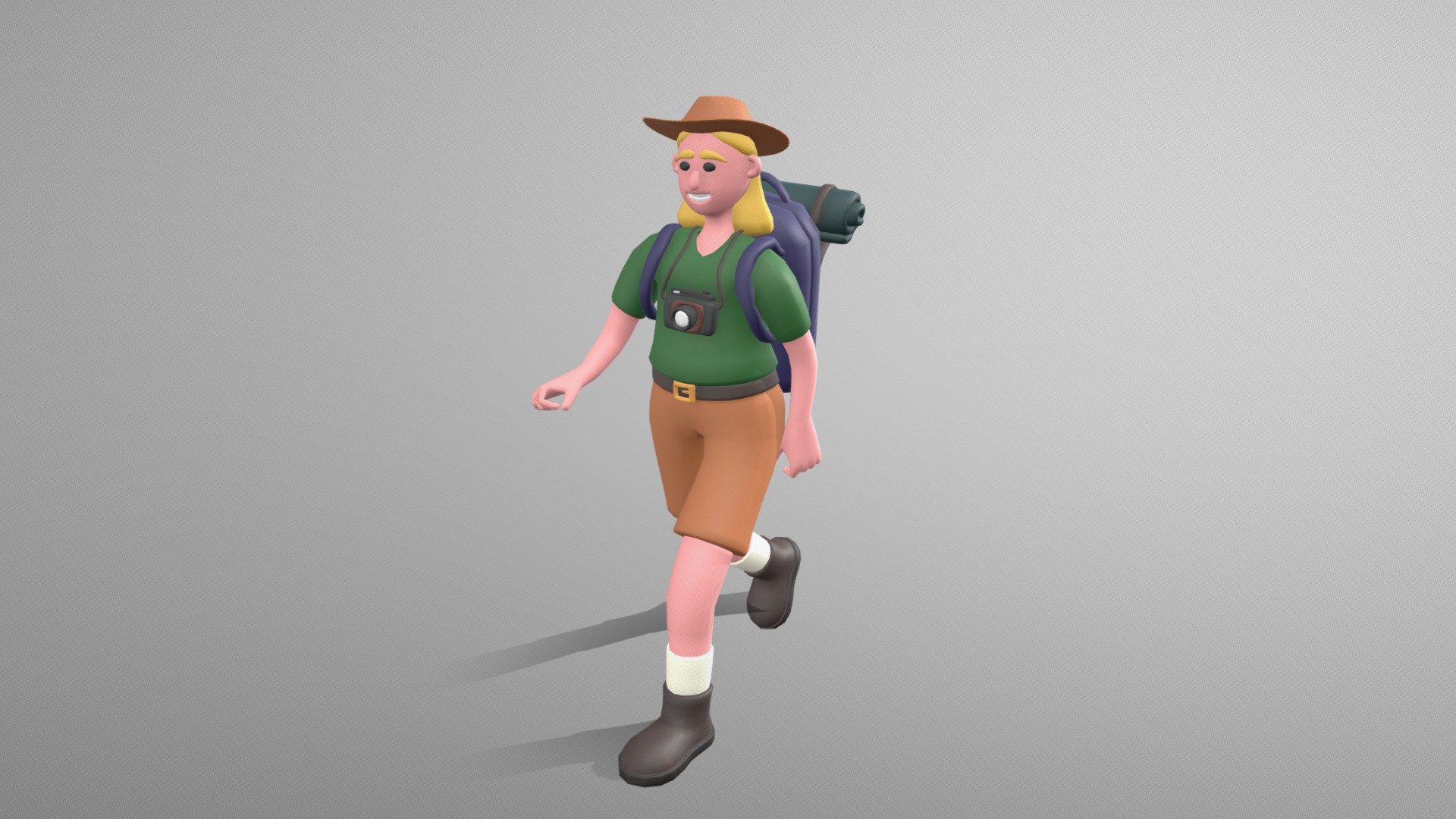 Stylized Girl Tourist is the part of the big characters bundle. These stylized 3D characters might be useful for motion graphics design, cartoon production, game development, illustrations and many other industries.

The 3D model is rigged and ready to use with Mixamo. You can apply any Mixamo animation in one click . We also added 12 widely used animations.

The character model is well optimized and subdivision ready. You can choose any smoothing option you want, according to your project.

The model has only a single texture. It is useful for mobile game development and it's easy to change colors of clothes, skin etc.

If you have any questions or suggestions on improving our product, feel free to send a message to mail@dreamlab.net.ua - Stylized Girl Tourist - Mixamo Rigged Character - Buy Royalty Free 3D model by Dream Lab (@dreamlabanim) 3d model