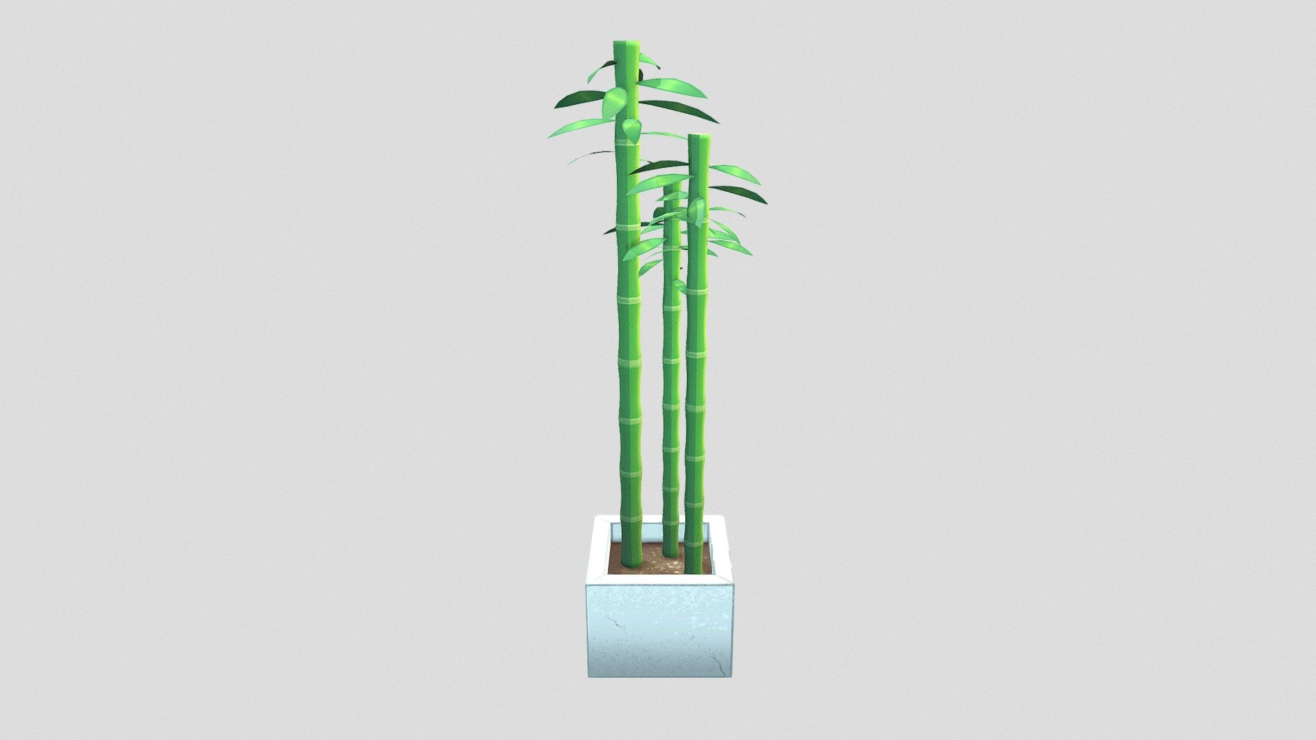 A VERY VBEAUTIFUL BABMBOO PLANT, PERFECT FOR YOUR DREAM HOME. ITS LONG SHAPE MAKES THIS PLANT PERFECT TO SQUEEZE INTO EMPTY CORNERS AND TO GIVE THEM SOME GREEN.

THIS PLANT HAS THREE TALL BEAUTIFUL BAMBOOS WHICH ALL STAND TALL AND GLORIOUS. THE POT IS A BEUTIFUL GREY STONE WITH A COUPLE CRACKS VISIBLE WHICH ADDS DIMENSION TO IT.
THE BAMBOO IS DECORATED WITH BEAUTIFUL LEAVES WHICH MAKES THE PLANT BOTH BEAUTIFUL AND ELEGANT.

HOW DO YOU GET YOUR HANDS ON THIS WONDERFUL AND SPECTACULAR PLANT, YOU MAY ASK. WELL, THAT WILL NOT BE EASY.
YOU SEE, I DIDN'T SPEND ALL THIS TIME, STRUGGLING, WITH BLOOD, SWEAT AND TEARS, TO MAKE THIS MODEL. TO ACCUIRE THIS MODEL, YOU NEED TO DO A COUPLE OF TASKS.

FIRST TASK IS TO ACCUIRE THE CRYSTAL ORB. THE CRYSTAL ORB IS A POWERFUL RELIC WIELDED BY THE HALF UNICORN HALF WOLF HALF DEMONESS PRINCESS OF HELL, LUCY FURR, DAUGHTER OF LUCIFER, THE DEVIL HIMSELF.
TO ACCUIRE THIS CRYSTAL ORB YOU MUST WIN AND CONTROL IT AGAINST ITS WILL. ONCE YOU HAVE WON THE POWER OF THE CRYSTAL ORB YOU MUST - bamboo_plant - 3D model by i hate avocados (@ihateavocados) 3d model