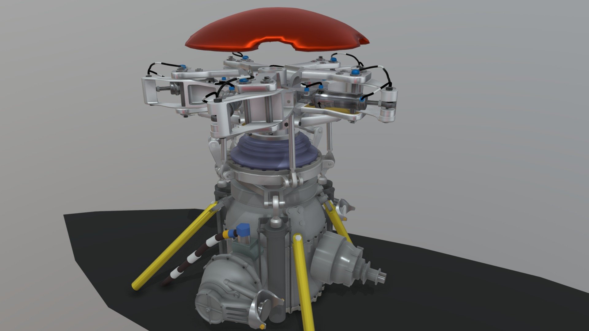 AW139 Main Gear Box - 3D model by Interactive 3D Data (@proteinsimulation) 3d model