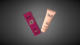 Cosmetics Beige Cream Tube tube, cream, box, cosmetic, cosmetic-tube, cream-tube