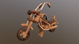 Wooden Toy Motorbike 