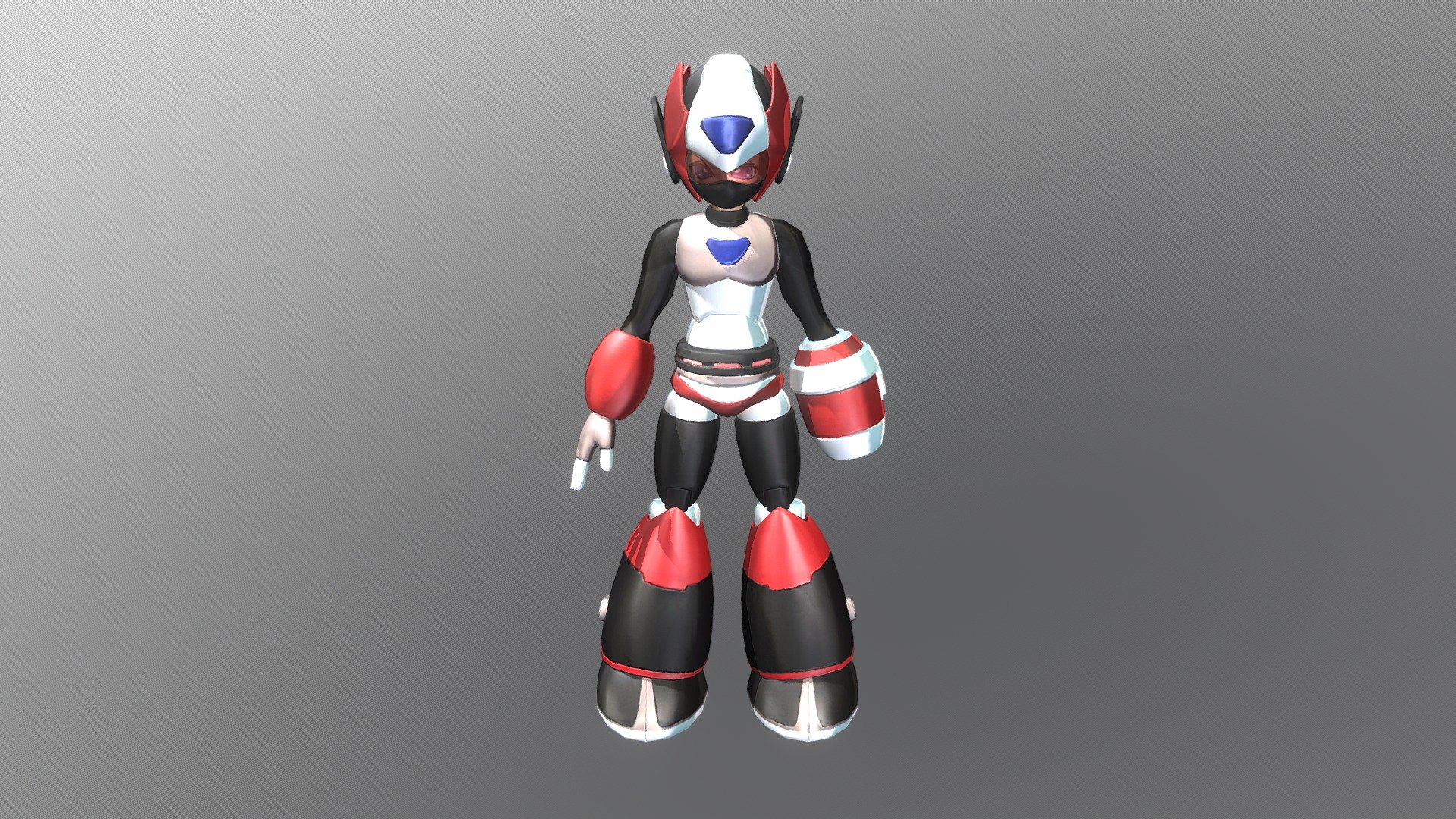 Robot Girl - 3D model by Spuke Animation (@spukeanimation) 3d model