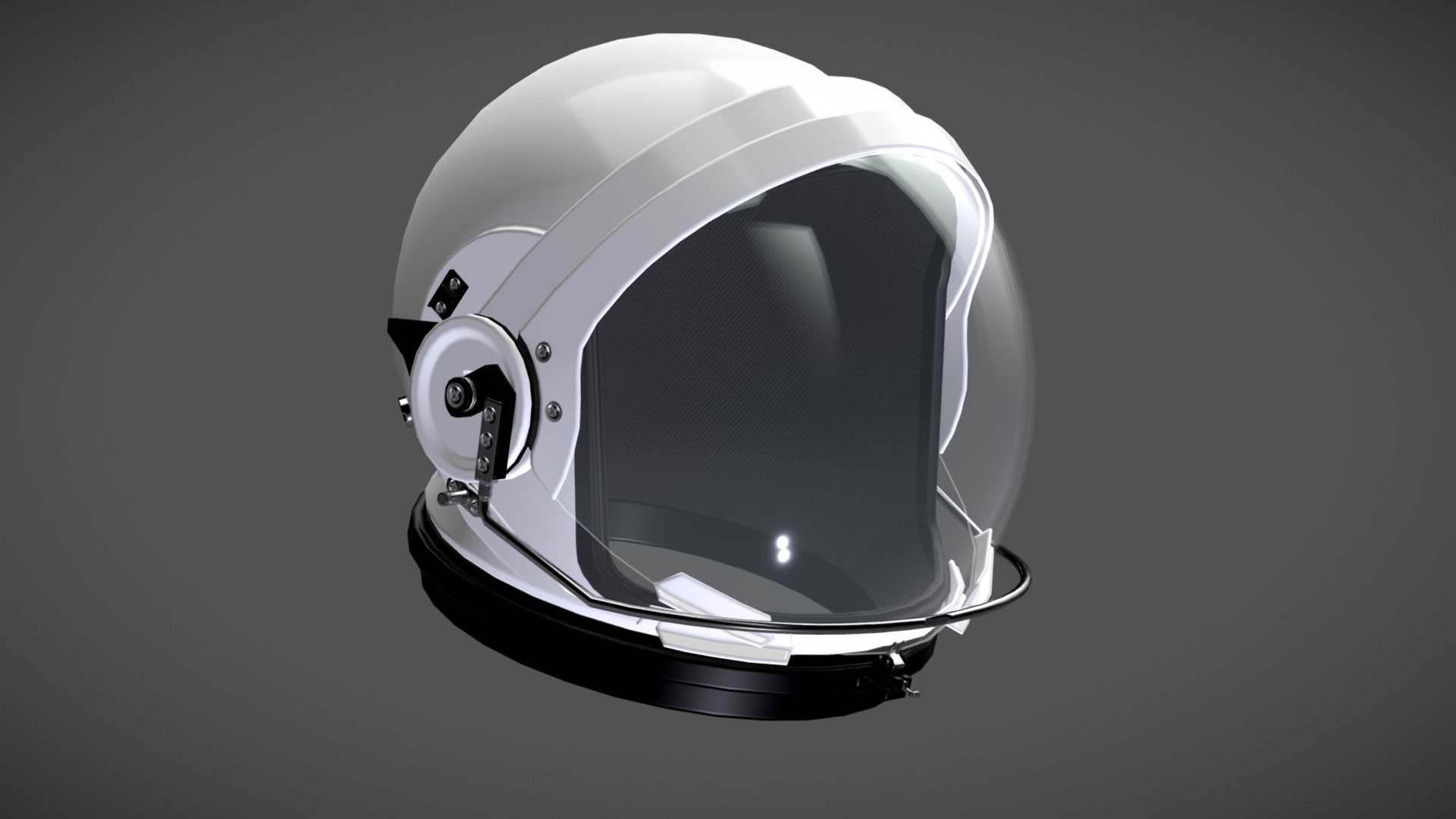 Realistic Lowpoly Helmet of the Orion Astronaut Suit

This helmet has 3390 polys and uses PBR Textures, these textures are divided in three layouts, Helmet, Glass and Screws.

The Helmet layout has a resolution of 2048x2048
The Glass layout has a resolution of 512x512
The Screws layout has a resolution of 256x128

All these layout has BaseColor, Metallic, Roughness, Normals(Helmet and Screw) and Opacity(Glass and Screws) 

The textures are in PNG format

The helmet has propper pivots so it can be easily setup and animateable in any project - Lowpoly Orion Astronaut Suit Helmet - Buy Royalty Free 3D model by rfarencibia 3d model