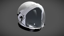 Lowpoly Orion Astronaut Suit Helmet hat, armor, moon, suit, nasa, protection, apollo, astronaut, orion, head, artemis, cosmos, asset, cool, lowpoly, helmet, shield, gameready