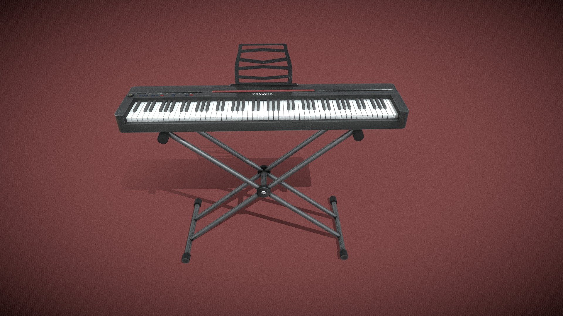 This is an electric piano (yamaha)that is done in detail. It is clean and ready to add to the stage. If you have any questions, write to me. Textures in the files. Thanks - Piano - Buy Royalty Free 3D model by luka00 3d model