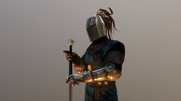 Moonstone Knight: Sir Godber medieval, crusader, amiga, moonstone, substance, blender, sword, knight